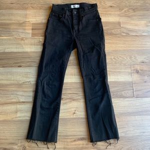 Madewell Cali Demi Boot Jean in Black